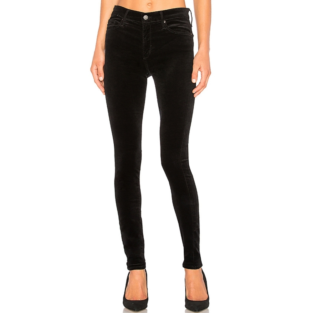 AG Adriano Goldschmied Farrah Velvet Skinny Jeans